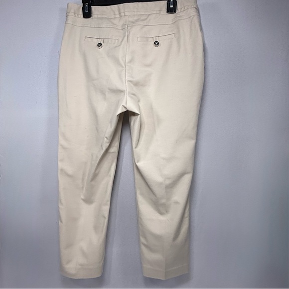 Curvy Rafaella Beige Cotton Blend Ankle Dress Pants 10P - Picture 2 of 8